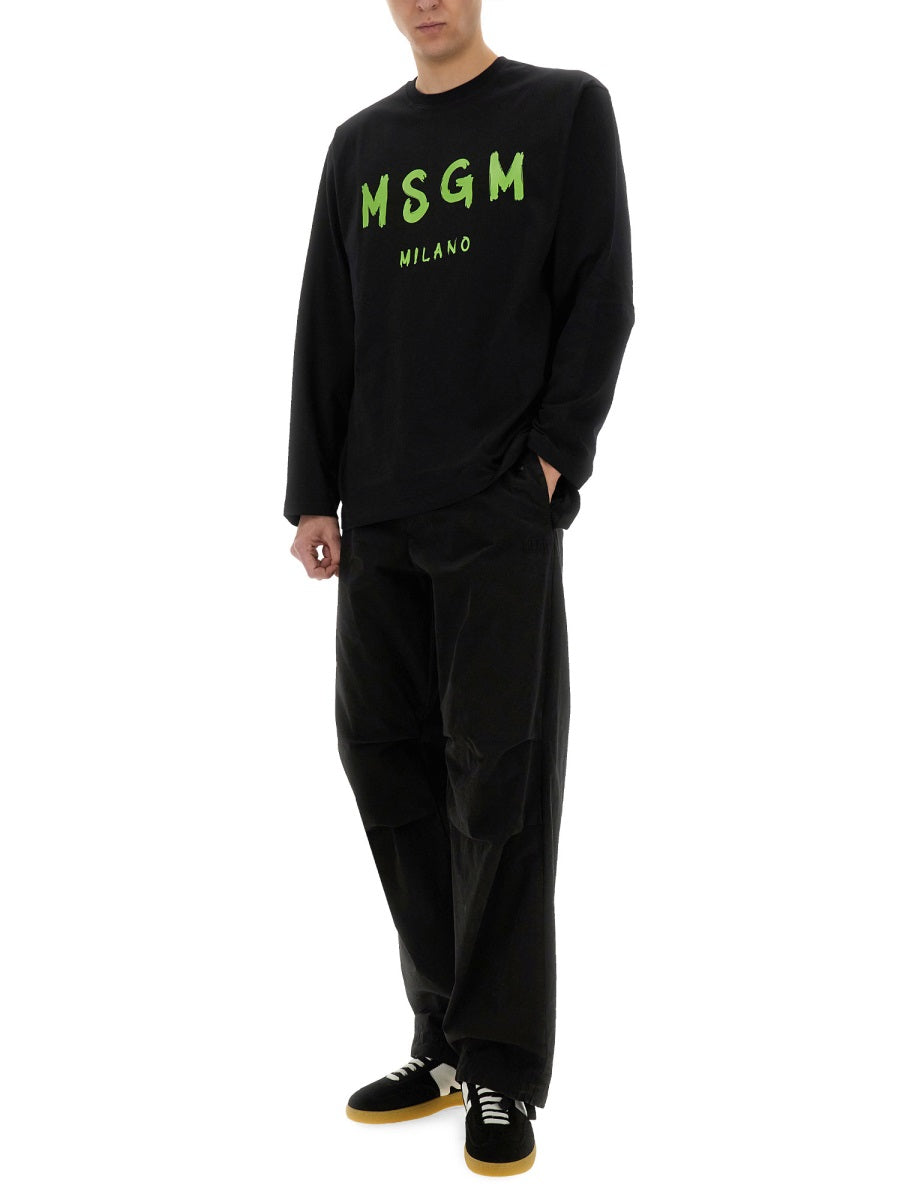 MSGM Essential Cotton Sweatshirt - Size L