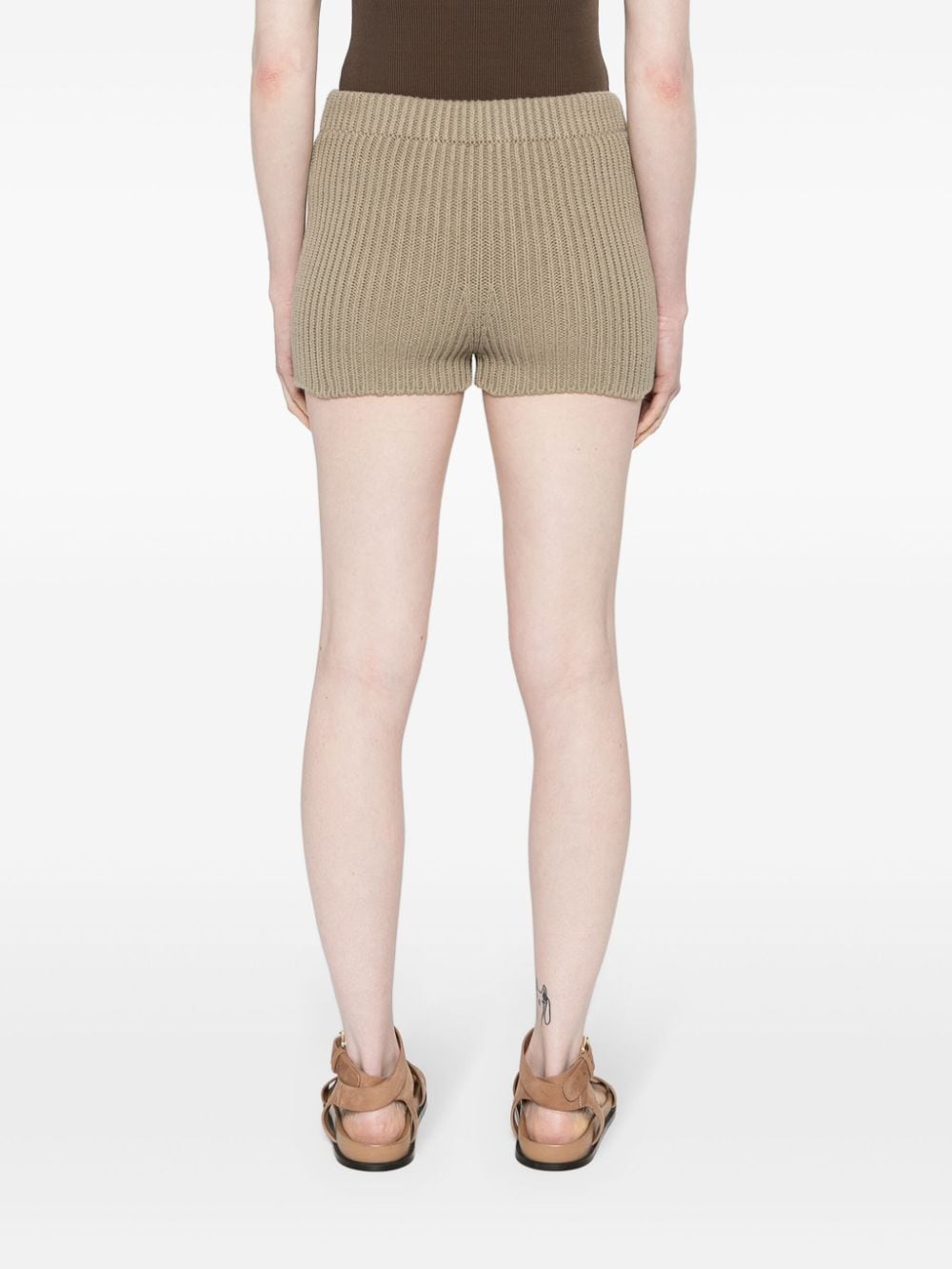 MAX MARA High-Waisted Knit Mini Shorts