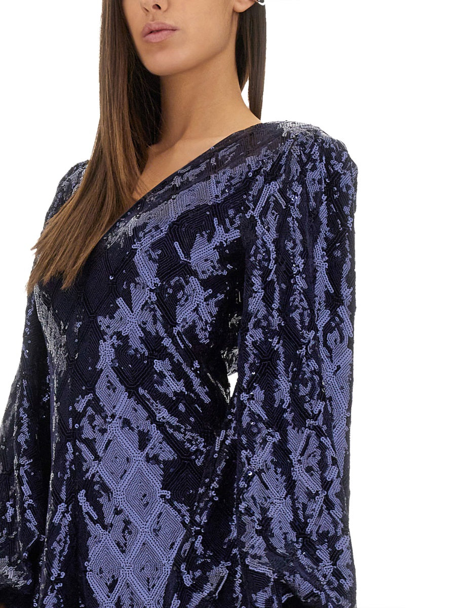 ROTATE BIRGERCHRISTENSEN Floral Mini Dress