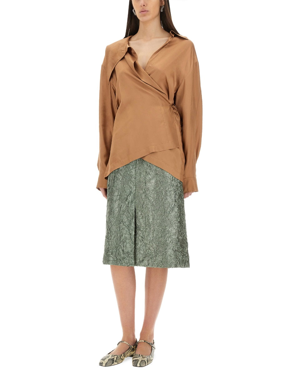 DRIES VAN NOTEN Asymmetrical Shirt - Size 34 FR