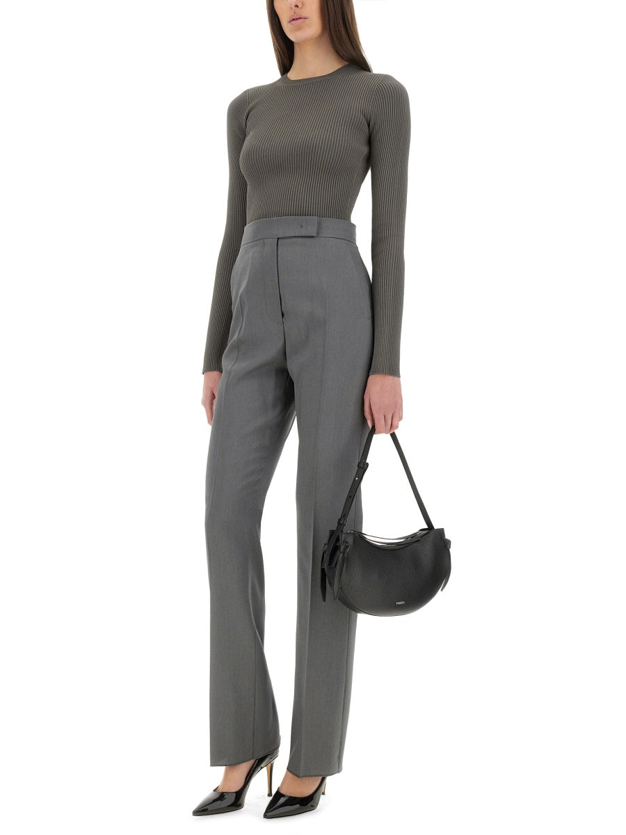 MAX MARA Slim Fit Viscose Crepe Crop Top - Size S