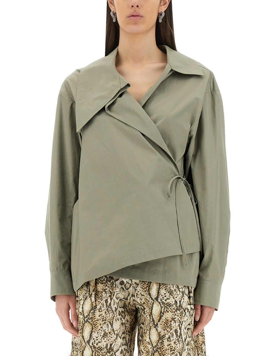 DRIES VAN NOTEN Asymmetrical Women's Shirt - Size 36 FR