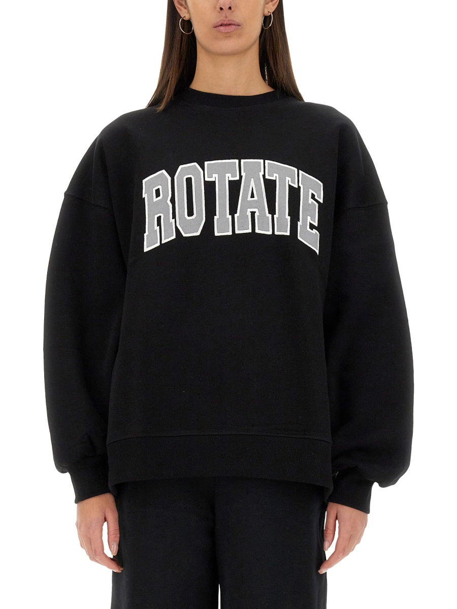 ROTATE BIRGER CHRISTENSEN Oversized Cotton Sweatshirt - Size S