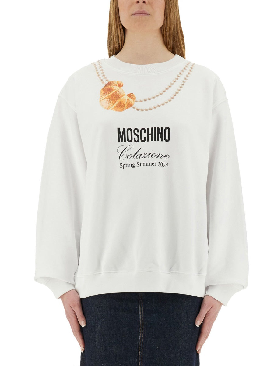 MOSCHINO Breakfast Sweatshirt - Regular Fit, Size S