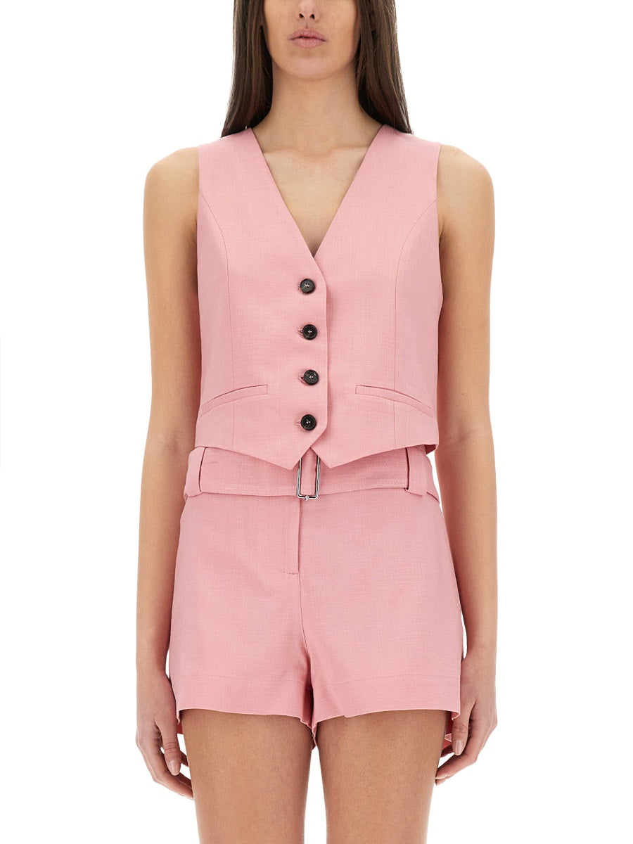 MSGM Women's Cropped Mini Vest