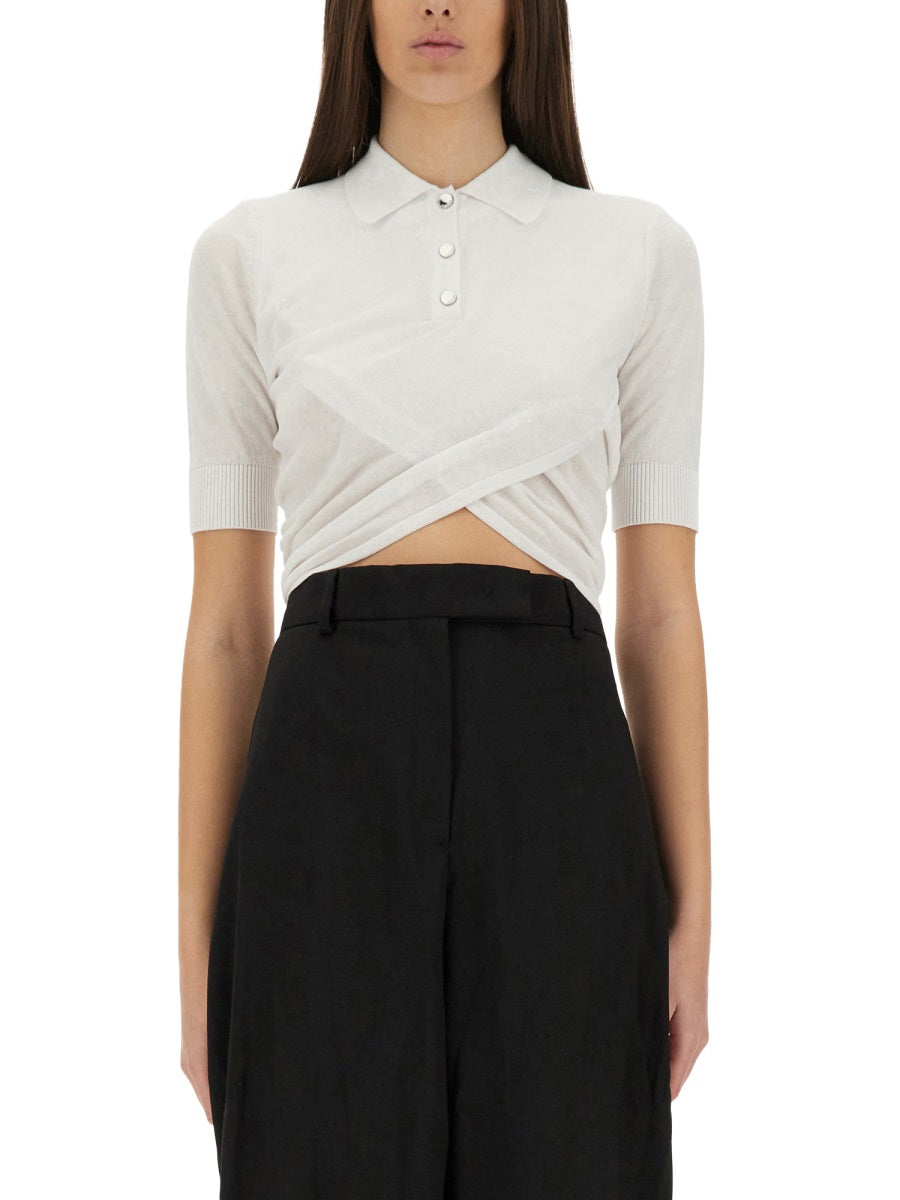 SPORTMAX Slim Fit Polo Shirt for Women - Size S