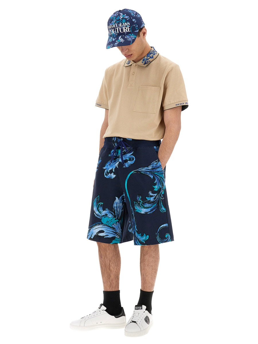 VERSACE JEANS COUTURE Baroque Outline Sports Shorts - Size L