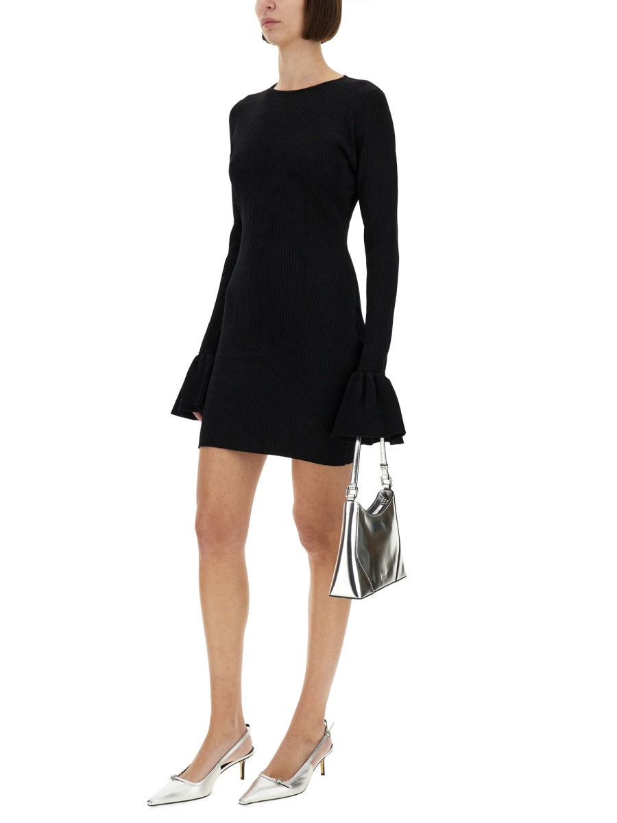 ROTATE BIRGERCHRISTENSEN Slim Fit Knit Mini Dress - Size S