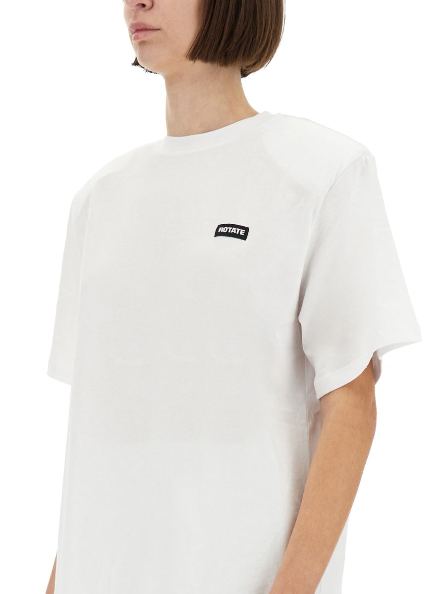ROTATE BIRGERCHRISTENSEN Oversized Cotton T-Shirt