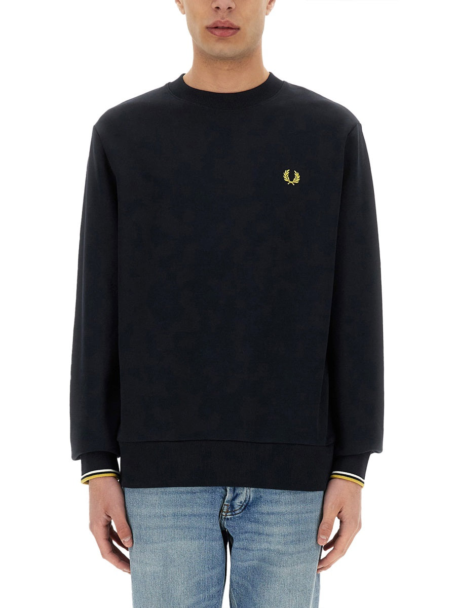 FRED PERRY Logo Sweatshirt for Men Size L