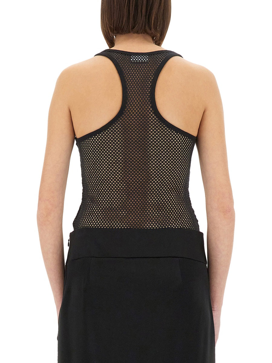 COURREGES Womens Mesh Tank Top - Size S