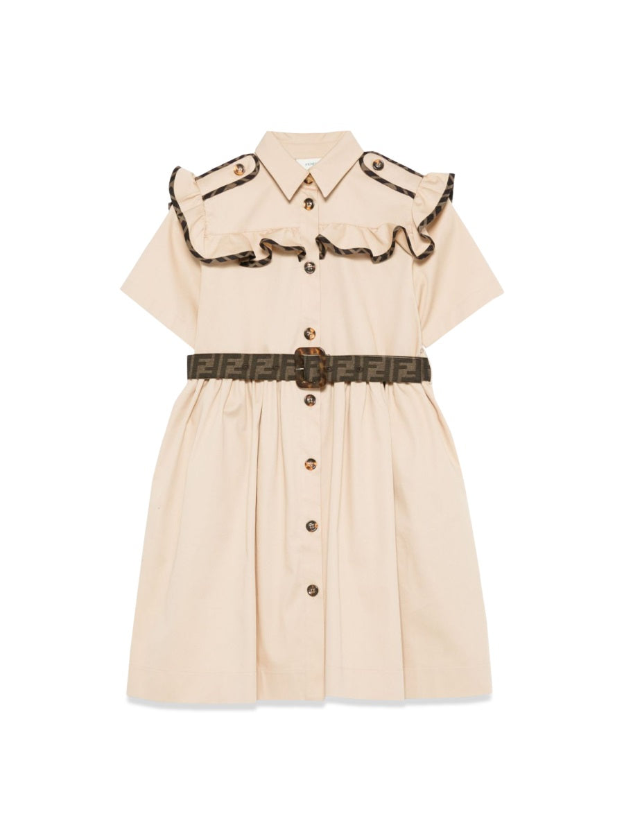 FENDI Mini Gabardine Stre Suit for Girls