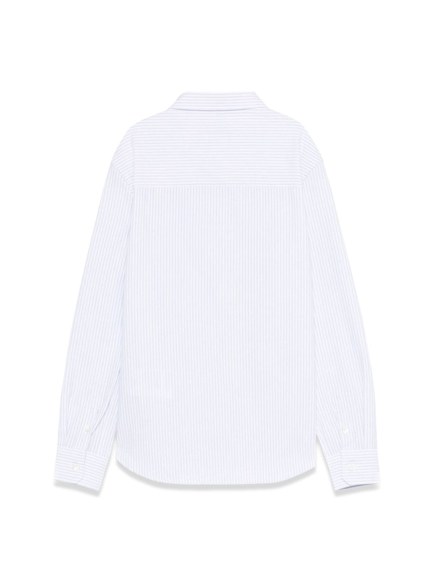 GOLDEN GOOSE Mini Boy's Striped Regular Shirt with Embroidery