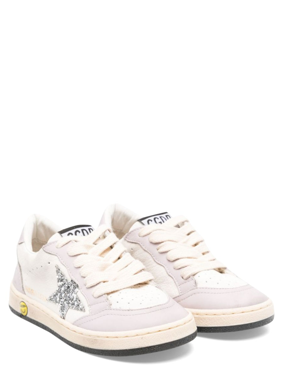 GOLDEN GOOSE Suede Leather Sneakers with Star for Kids