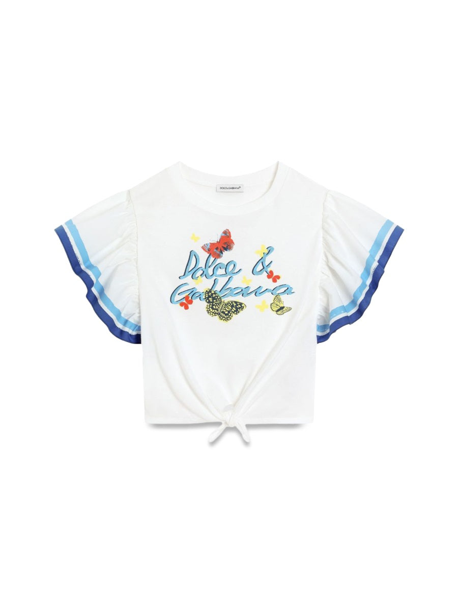 DOLCE & GABBANA Girls' Short Sleeve T-Shirt