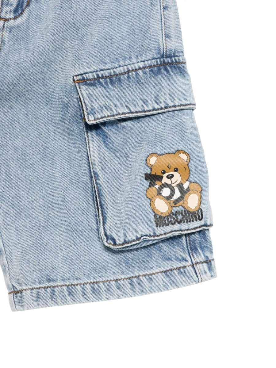 MOSCHINO Mini Kids' Cotton Shorts