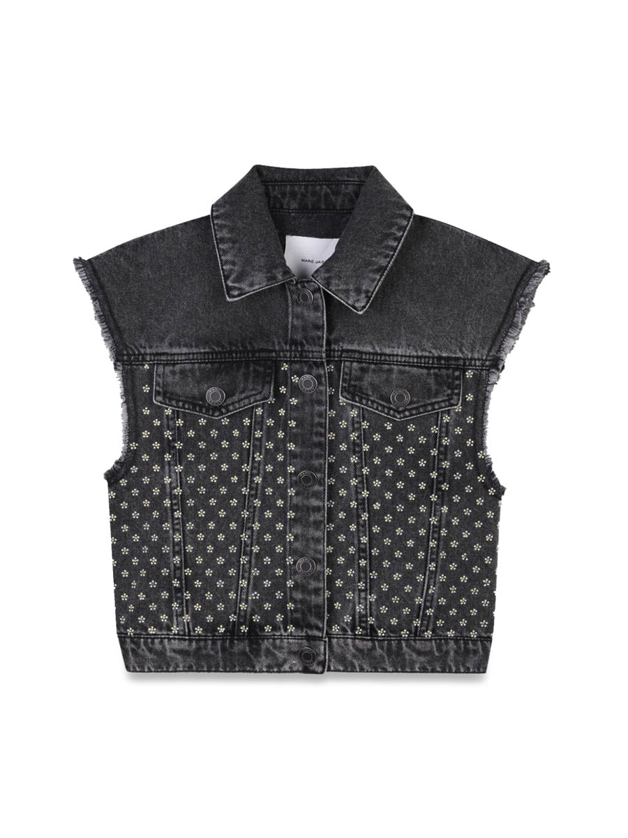 MARC JACOBS Sleeveless Mini Jacket for Girls - SS25 Collection