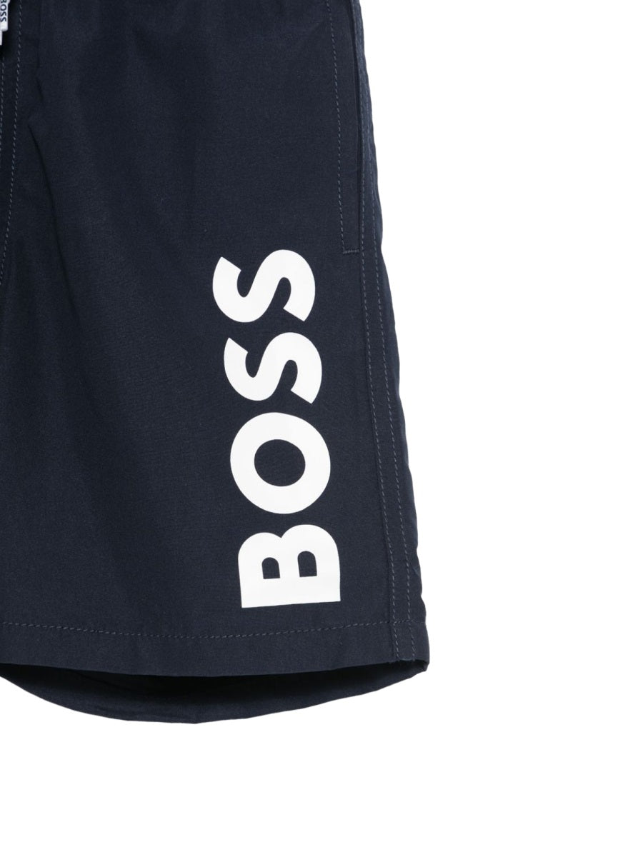 BOSS Boys' Essential Mini Bermuda Swim Shorts