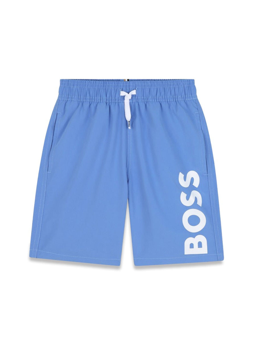 BOSS Boys' Essential Mini Bermuda Swim Shorts