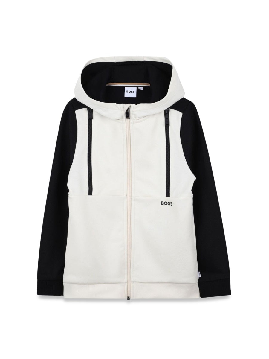 BOSS Mini Zip-Up Cardigan Set with Shorts