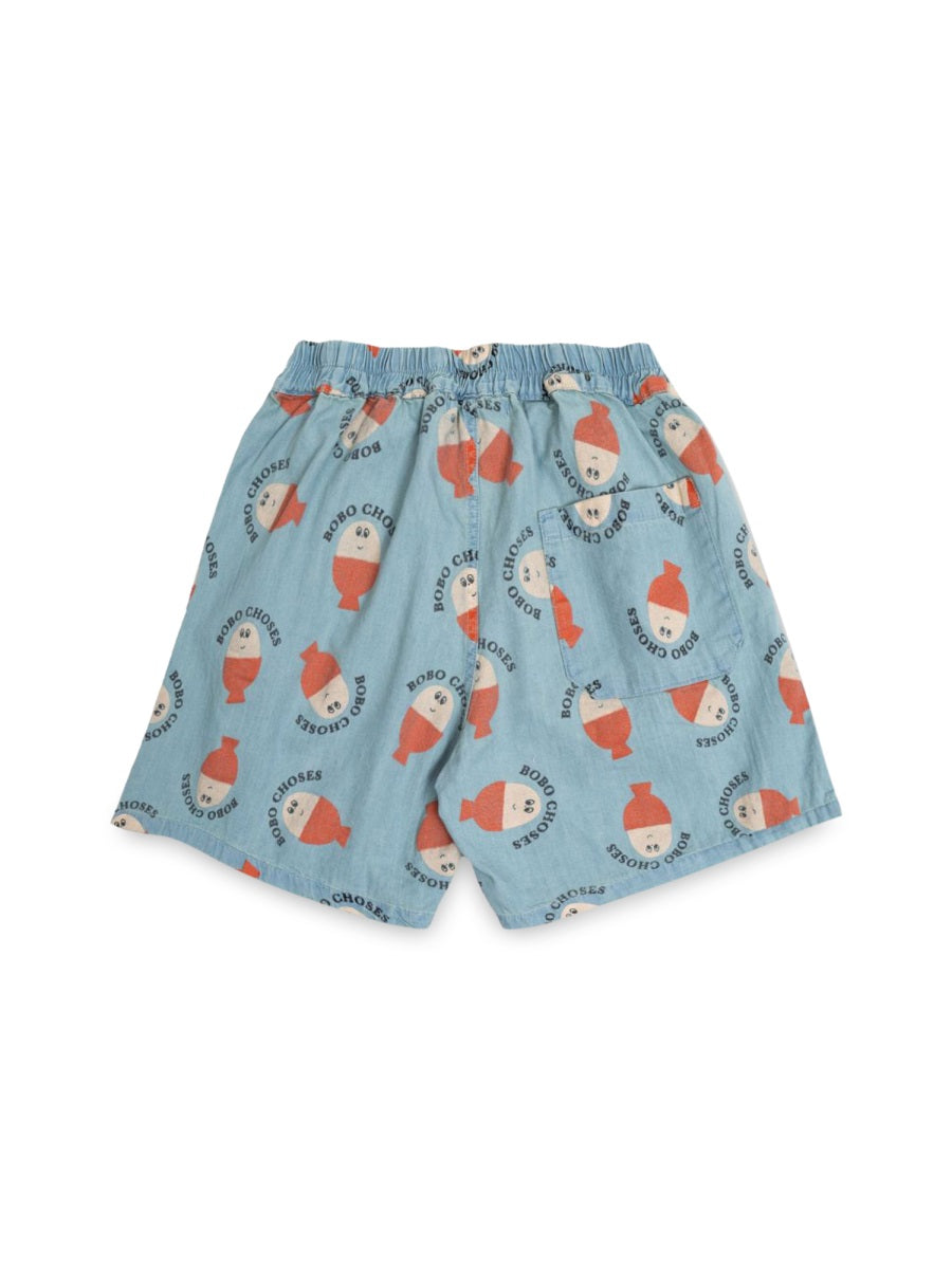 BOBO CHOSES Kids' All-Over Print Mini Shorts