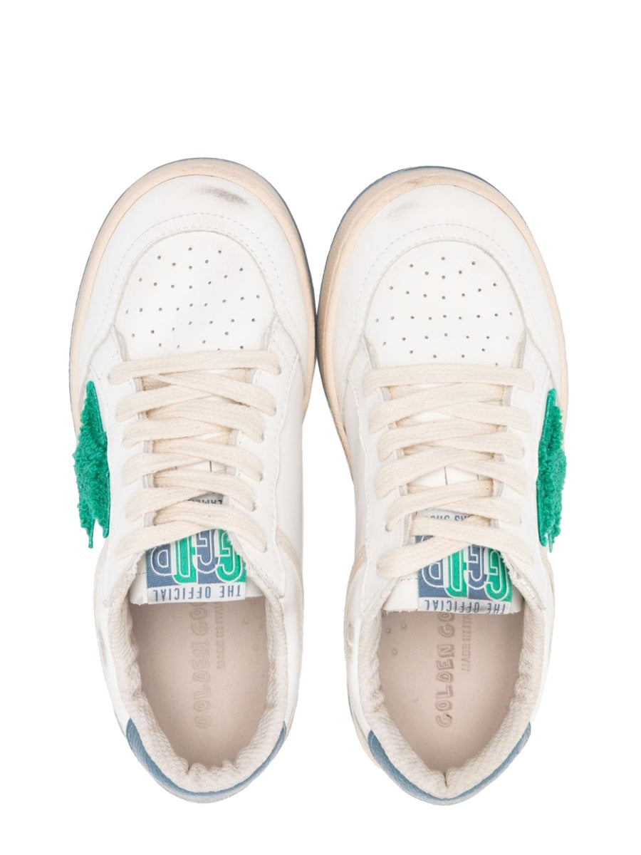 GOLDEN GOOSE Suede Leather Mini Sneakers with Star for Kids