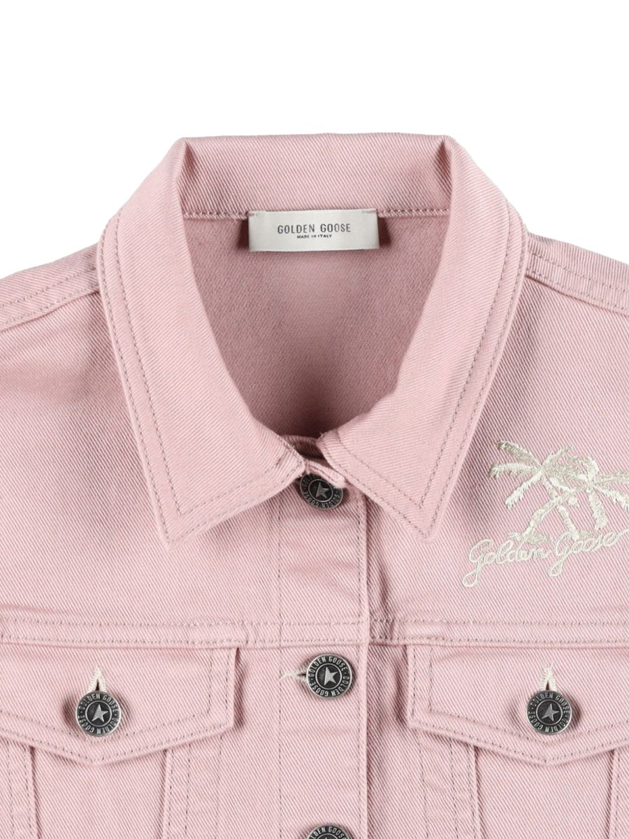 GOLDEN GOOSE Girls' Sleeveless Denim Vest