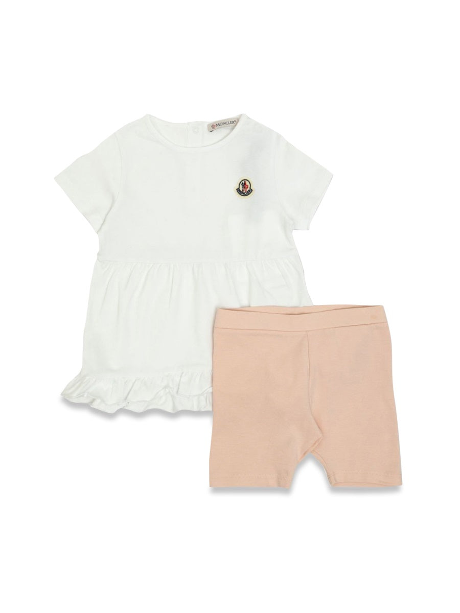 MONCLER Kids' Mini Polo Shirt Set with Bermuda Shorts