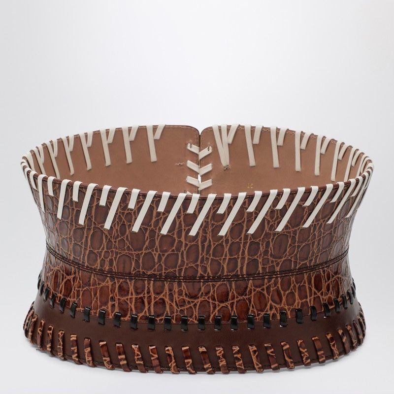 DRIES VAN NOTEN Leather Corset Belt