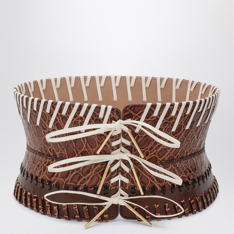 DRIES VAN NOTEN Leather Corset Belt