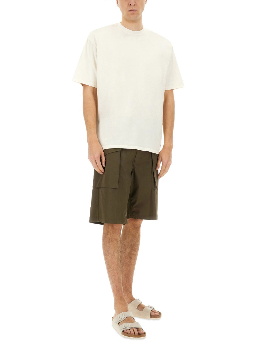ASPESI Men's Mini Shorts in Stylish Military Design