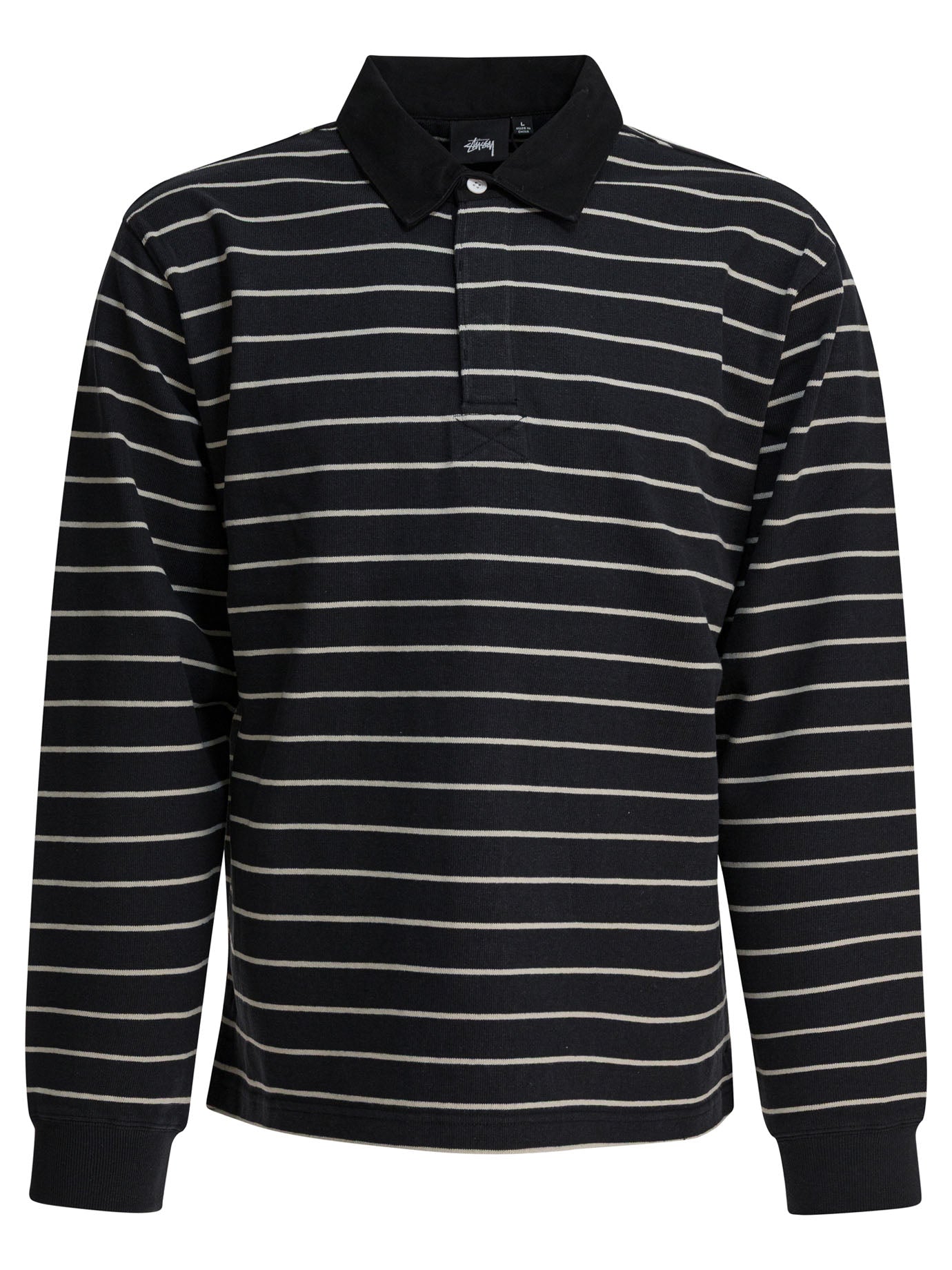 STUSSY Men's Regular Fit Cotton Polo Shirt