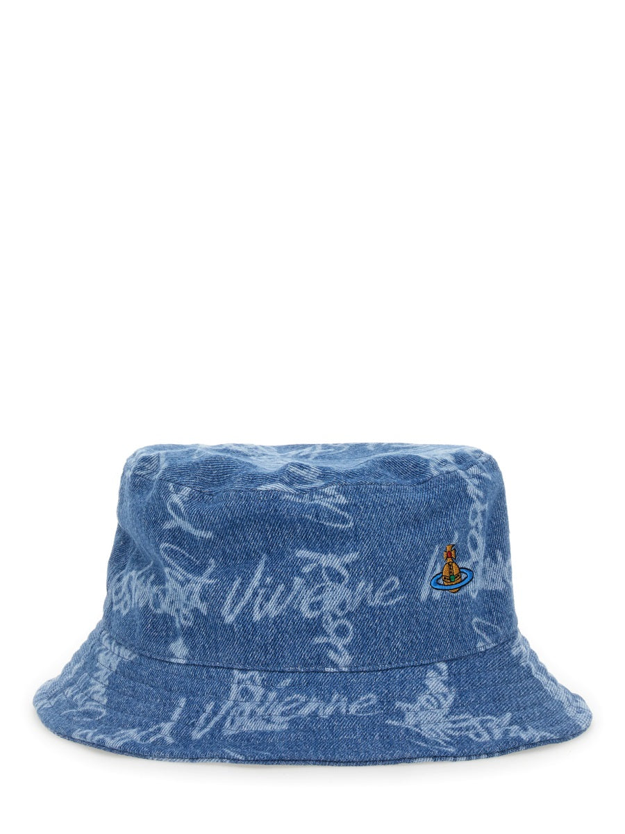 VIVIENNE WESTWOOD Logo Bucket Hat for Women - SS25 Collection
