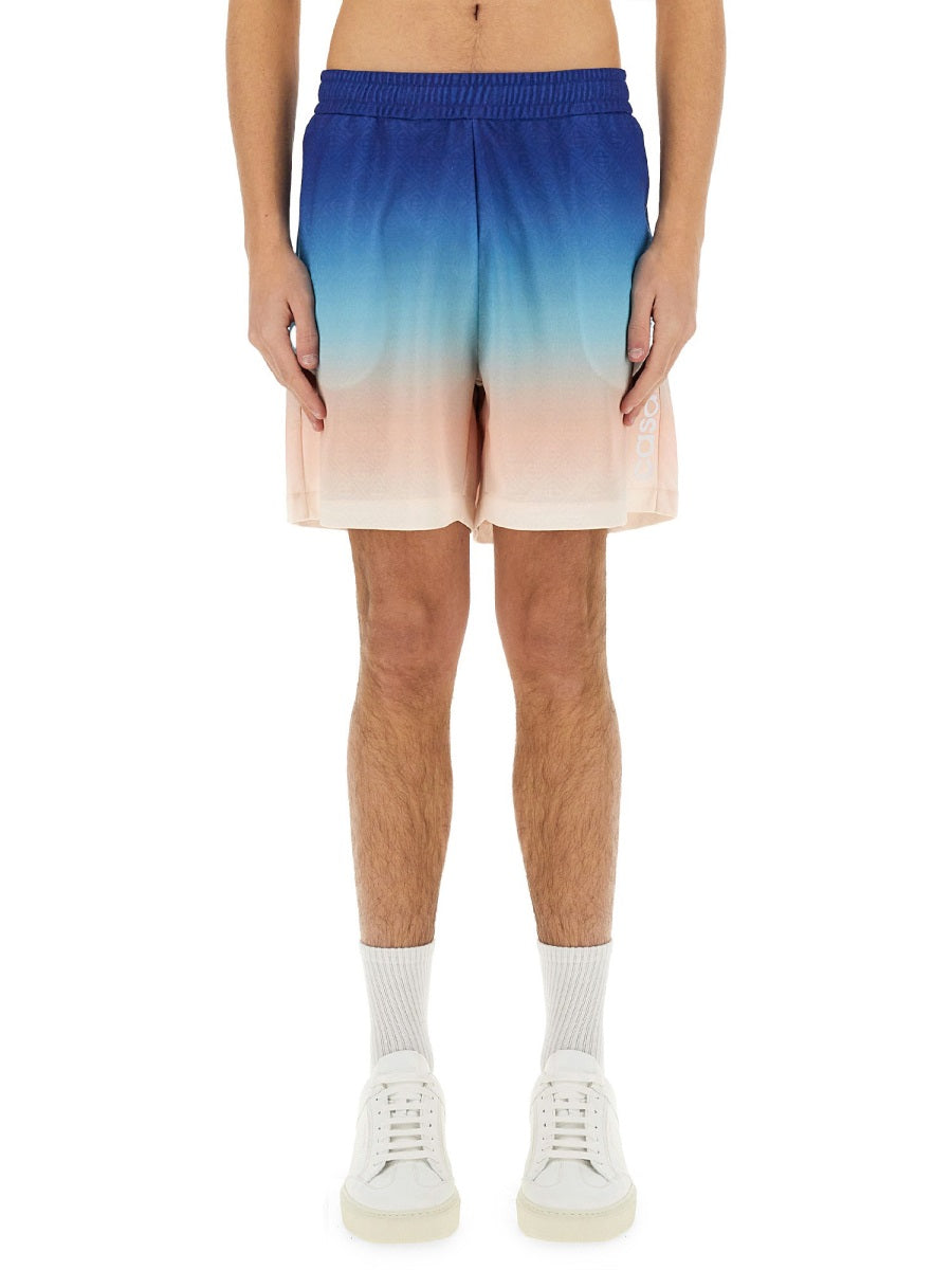CASABLANCA Gradient Football Shorts - Size M