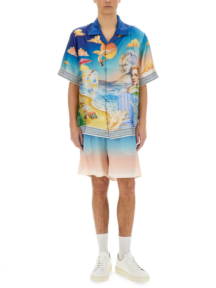 CASABLANCA Gradient Football Shorts - Size M