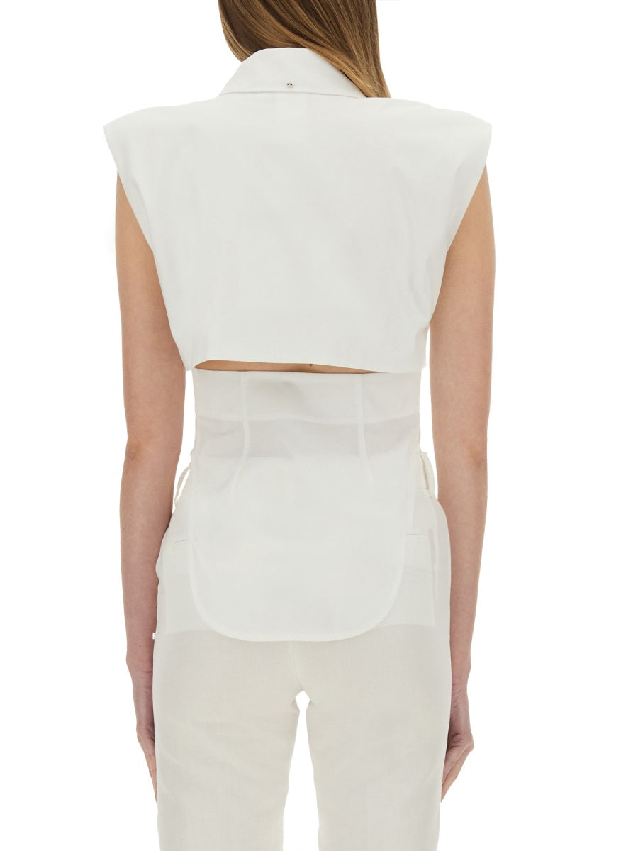 SPORTMAX Fitted Cotton Shirt - Size 40 IT