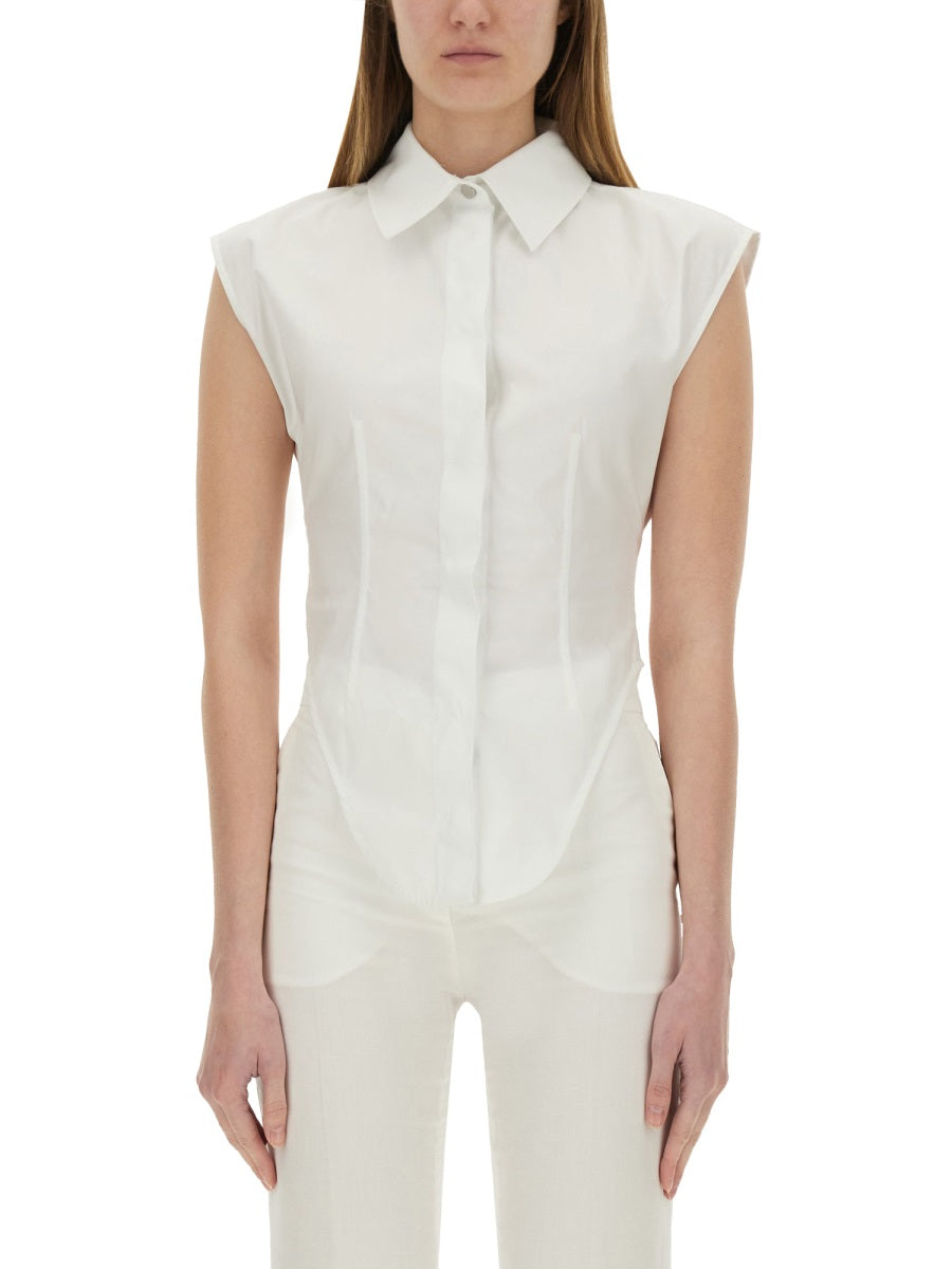 SPORTMAX Fitted Cotton Shirt - Size 40 IT