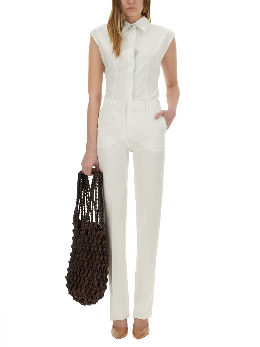 SPORTMAX Fitted Cotton Shirt - Size 40 IT