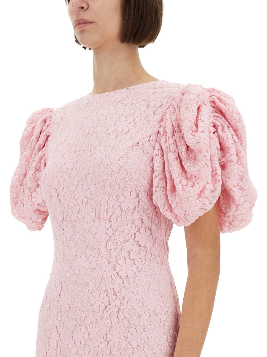 ROTATE BIRGERCHRISTENSEN Lace Midi Dress - Size S