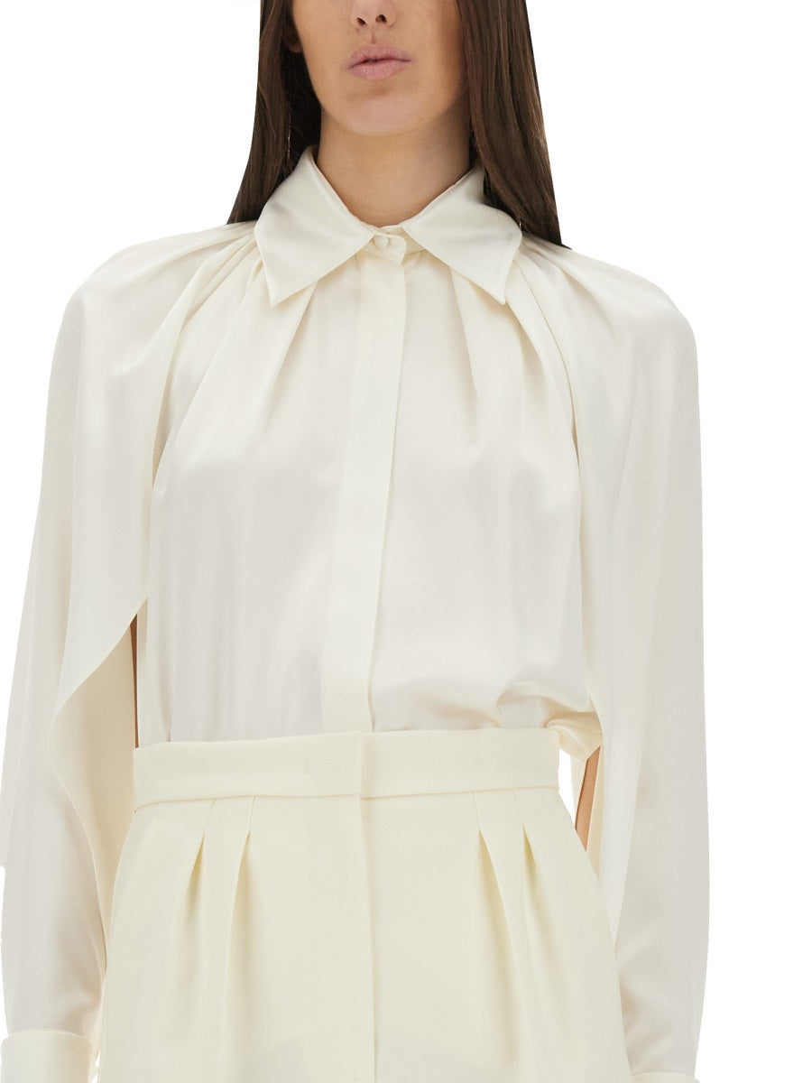 MAX MARA Silk Shirt - Willow, Size 40 IT