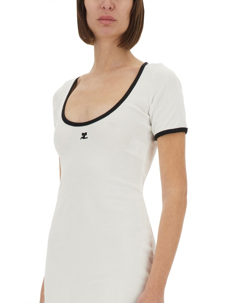 COURREGES Slim Fit Mini Dress