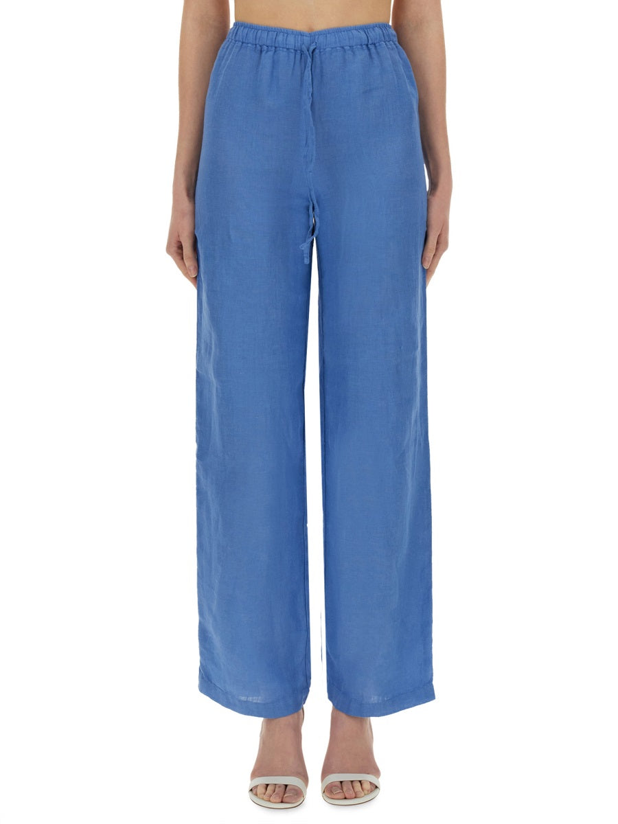 120% LINO Linen Trousers Size 40 for Women