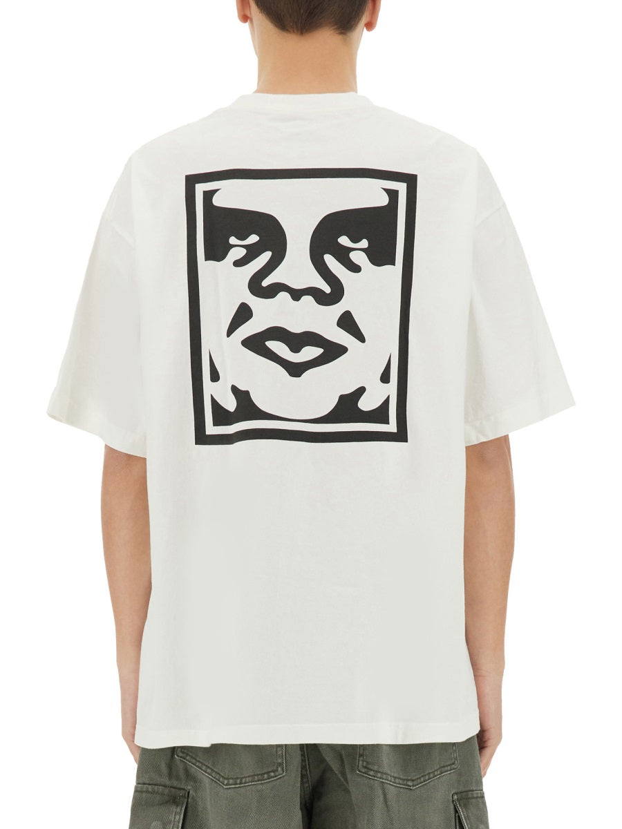OBEY Icon Face Graphic T-Shirt - Size L