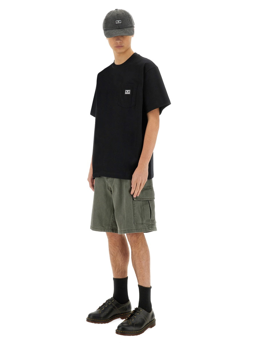 OBEY Eyes Pocket T-Shirt - Size L