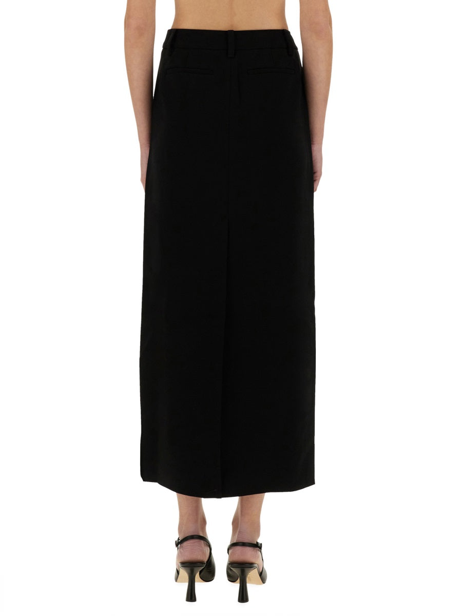 MICHAEL BY MICHAEL KORS Textured Crepe Maxi Skirt - Size 2