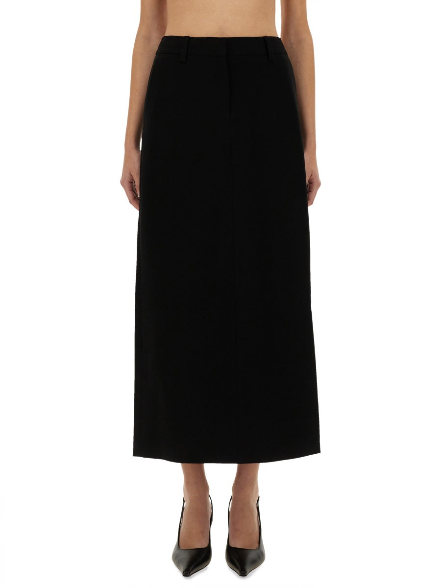 MICHAEL BY MICHAEL KORS Textured Crepe Maxi Skirt - Size 2