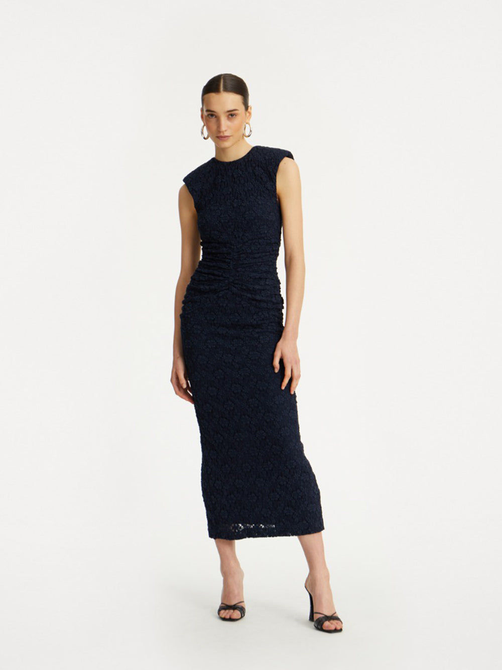 ROTATE BIRGERCHRISTENSEN Long Lace Midi Dress