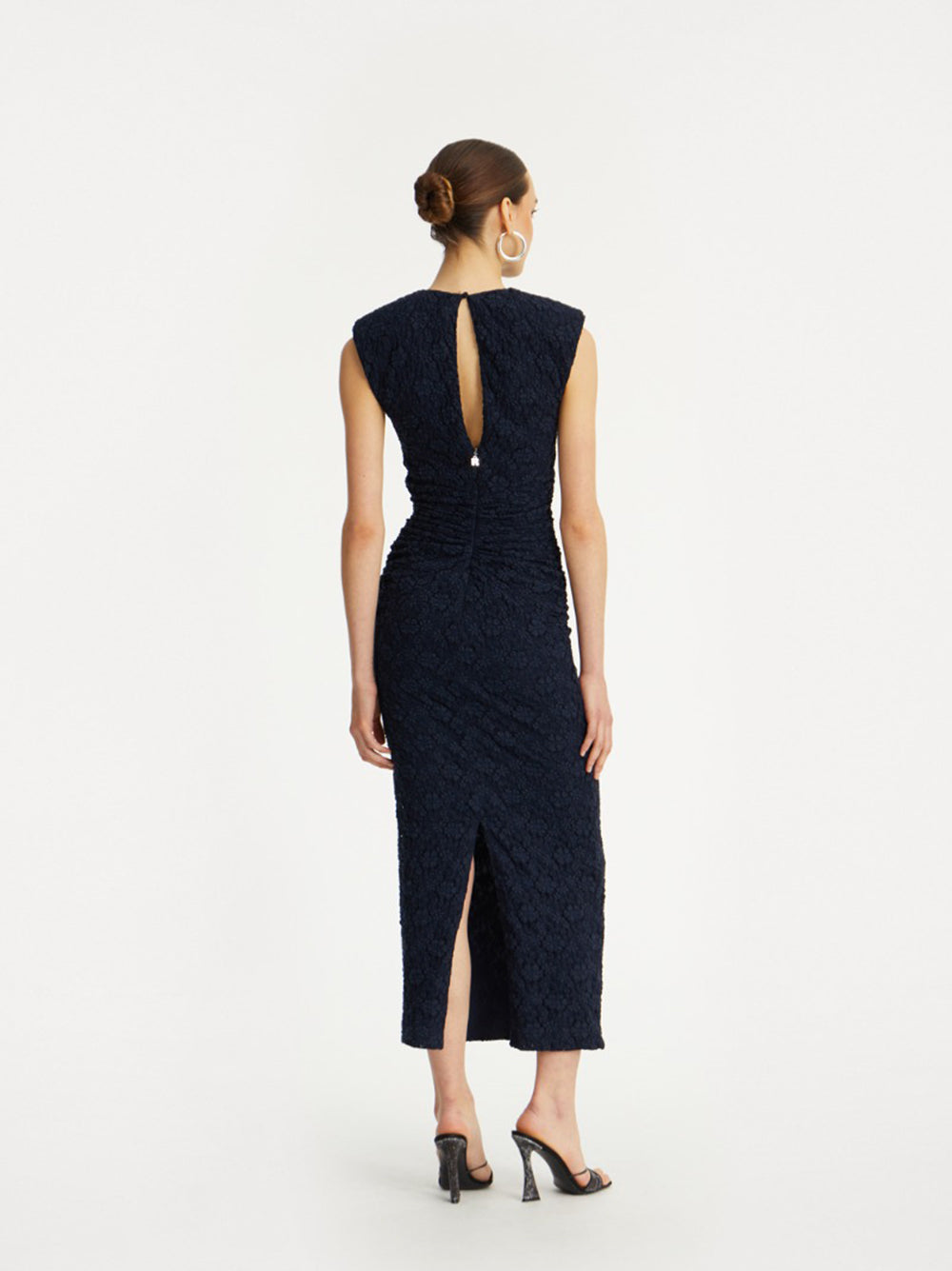 ROTATE BIRGERCHRISTENSEN Long Lace Midi Dress