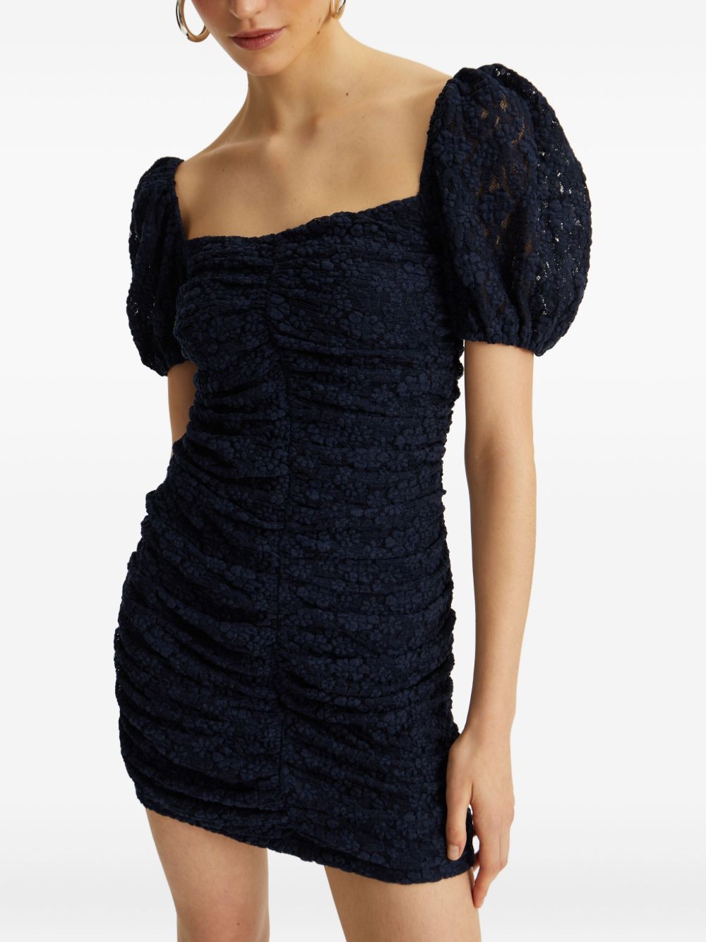 ROTATE BIRGERCHRISTENSEN Puff Sleeve Lace Mini Dress - Size 34