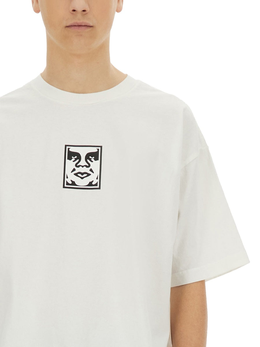 OBEY Icon Face T-Shirt - Size L